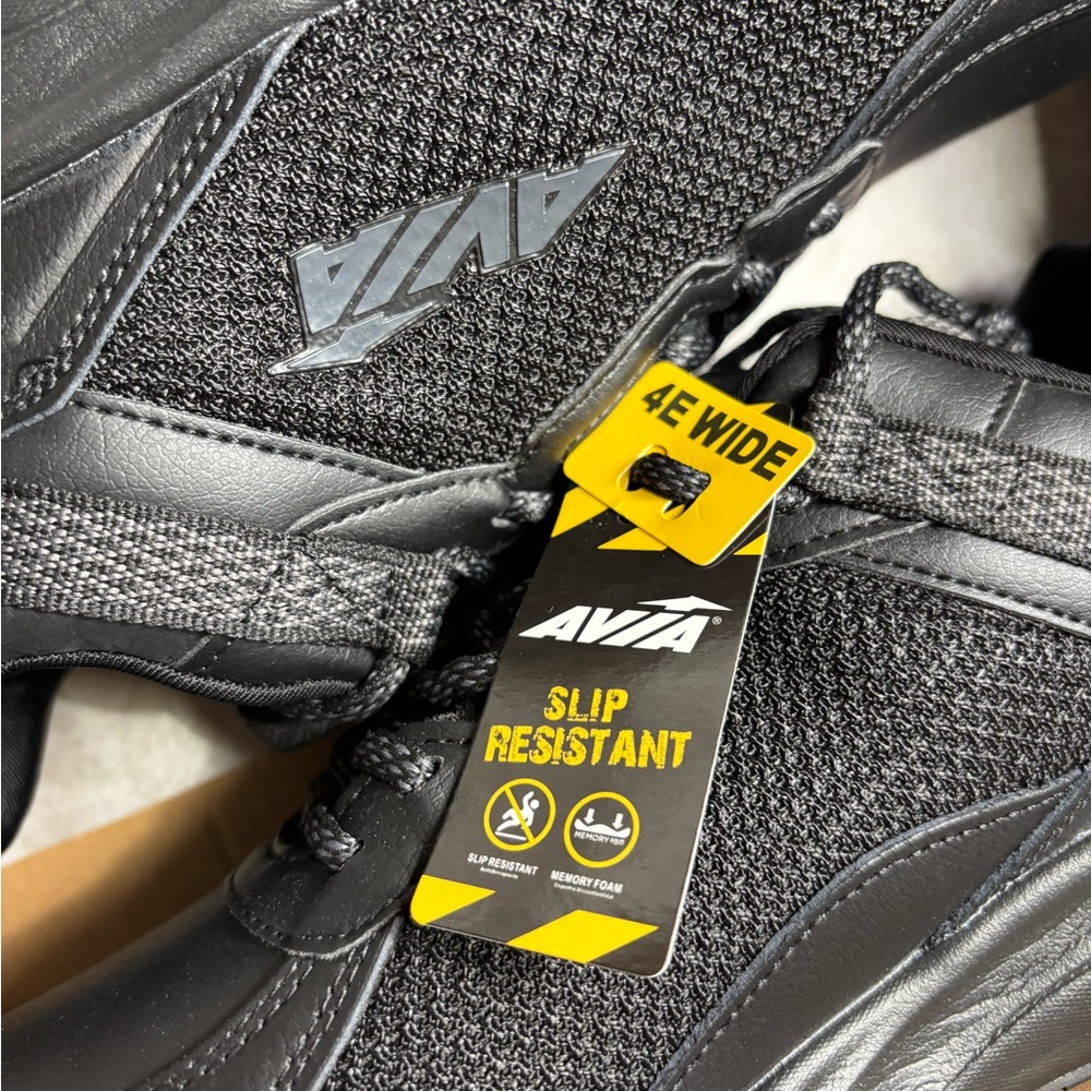 NEW Avia AVI-CANYON SR Black Men's 8.5 WIDE (4E) Non Slip Resistant Work Shoe - Picture 11 of 11